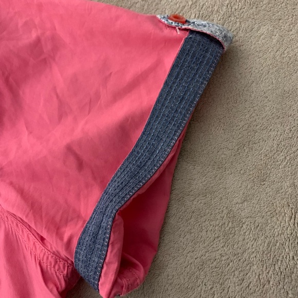 Robert Graham Men's Size XL Pink Short Sleeve Classic Fit Button Down Shirt - Picture 3 of 9